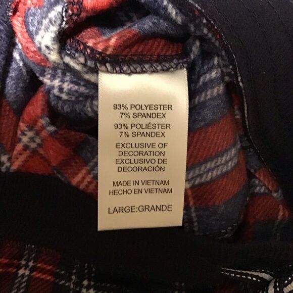 Nautica Velour Plaid Pajama Pants Set L - Picture 7 of 10